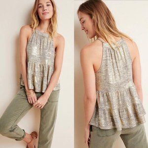 Anthropologie Sunday In Brooklyn Becca Tiered Babydoll Top sz M Medium